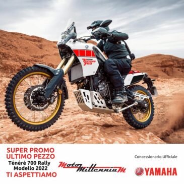 Preparati per una super estate con la tua Tènèrè 700 Rally modello 2022Per te una promozione speciale sull’ultimo pezzo disponibile!